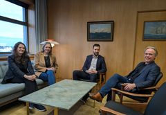 From left: Helga Cotgrove, CEO of Eidesvik Offshore, Birgitte W. Johansen, Chief Financial Officer of Reach Subsea, Mats Nygaard Johnsen, CEO of Agalas, and Jostein Alendal, CEO of Reach Subsea.