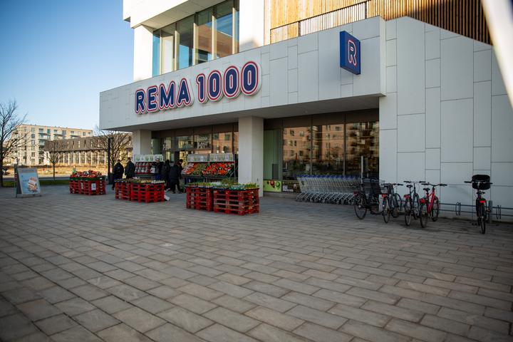 Illustasjonsfoto av REMA 1000-eiendom i Danmark.