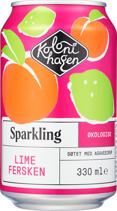Sparkling med Lime og Fersken