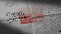 "Inside North Korea: We are stuck waiting to die" av Jean Mackenzie. Ulovlig artikkel i Nord-Korea på side 4 i avisen.