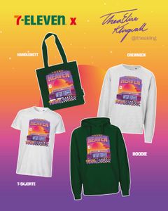 Den nye kolleksjonen består av crewgensere, hoodies, t-skjorter og totebags, og finnes tilgjengelig i 7-Eleven sine største butikker samt nettbutikk for merch.