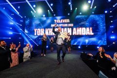 Kåring av årets kjøpmann i 7-Eleven, Tor Kristian Amdal.