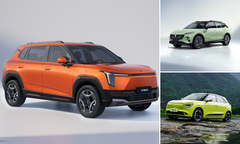 Dongfeng VIGO (t.v.), Dongfeng BOX (nederst til høyre) og Voyah COURAGE (øverst til venstre) er modellene som omfattes av den unike ladeavtalen Electric Way og Mer tilbyr.