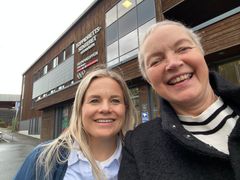 Prorektor Line Dverseth Tjærandsen og rektor Hanne Solheim Hansen, Nord universitet