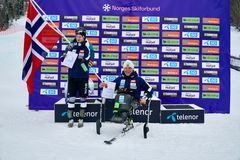 Bilde 3: Para-vinnerne Marcus Grasto Nilsson og Jesper Saltvik Pedersen. Foto: Stein B. Olsen/Alpin-NM Hafjell