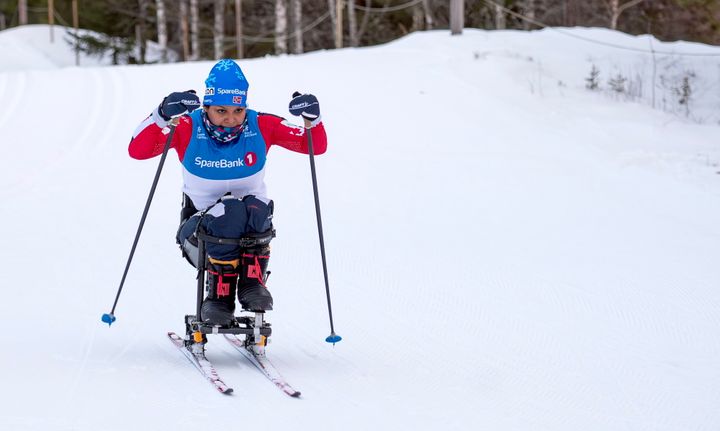 Indira Liseth i aksjon under NM