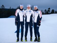 Ingrid Låte, Marte Leinan Lund og Ida Marie Hagen er klare for WC-åpning.