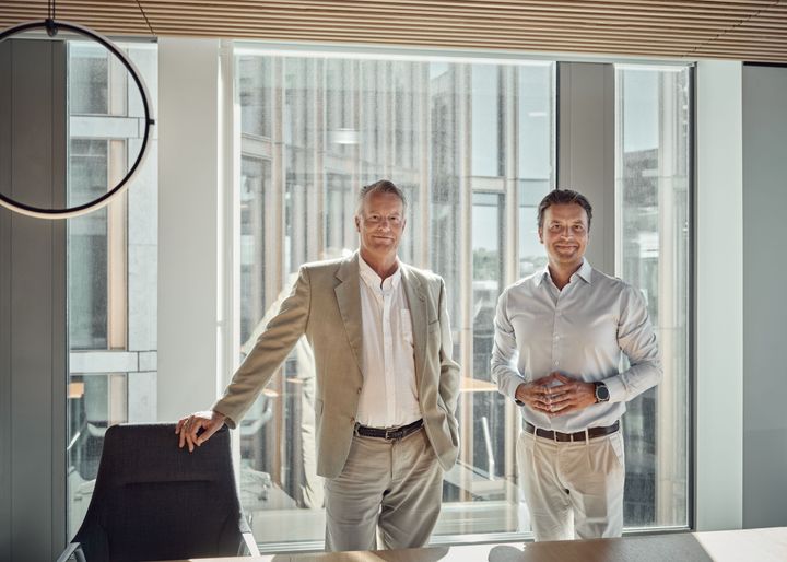 Johan H. Andresen (t.v.) og Morten Borge