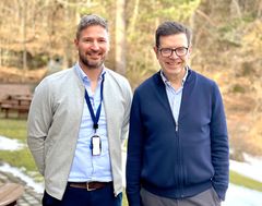 Kjetil Wang-Hansen og styreleder i VEAS, Tore Olaf Rimmereid