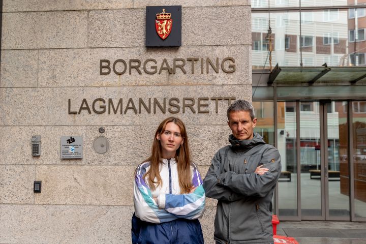 Sigrid Hoddevik Losnegård, leder i Natur og Ungdom, og Truls Gulowsen, leder i Naturvernforbundet.