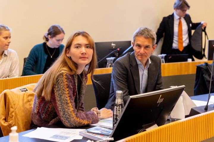 Natur og Ungdom-leder Sigrid Hoddevil Losnegård og Truls Gulowsen, leder i Naturvernforbundet, er optimistiske etter lagmannsrettens behandling av Fjordsøksmålet.