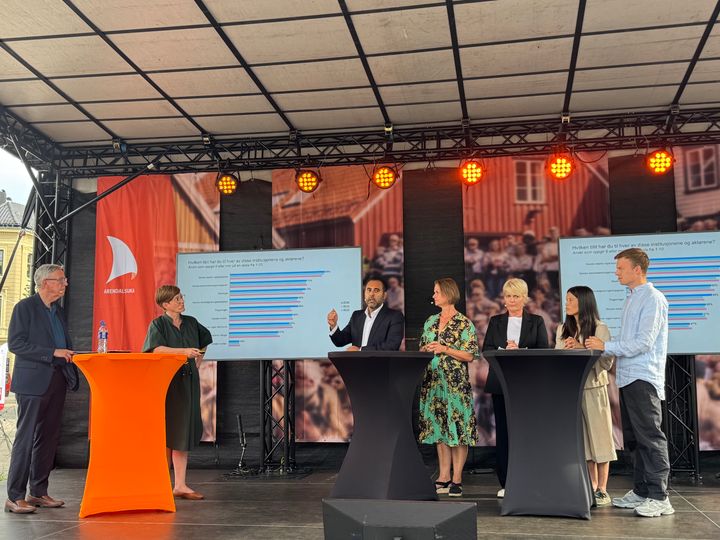 Panelet fra debatten rundt Tillitsundersøkelsen fra Arendalsuka 2025