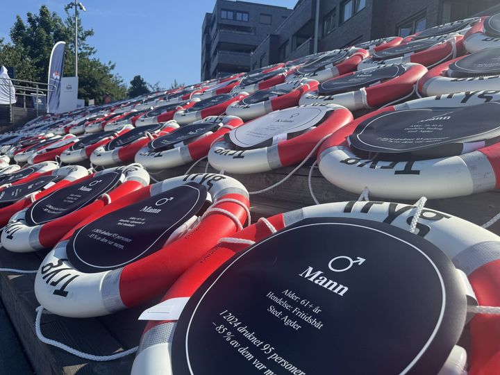 Fra markeringen av de 95 menneskene som mistet livet i drukning i 2024