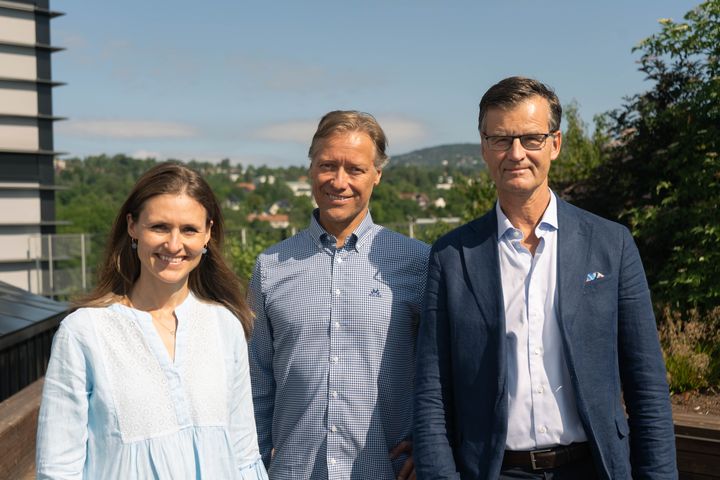 Fra venstre: Victoria Lervik i Hafslund Vekst, Harald Grytten i Fastcharge og Christian Dovland i Obligo.