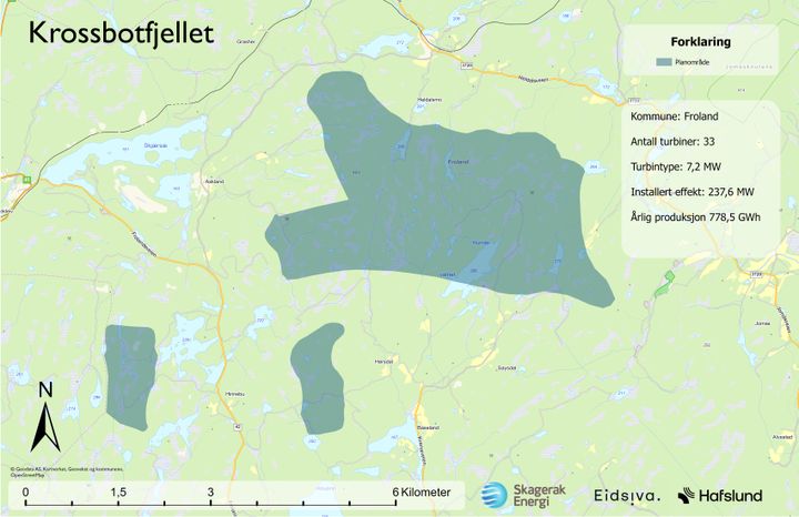 Kart med planområde