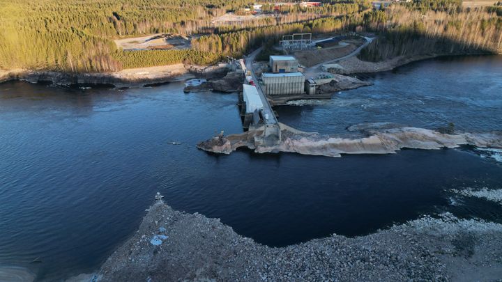 Braskereidfoss etter dambruddet