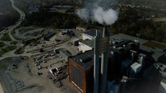 2025 dronebilde over Hafslund Celsios avfallsforbrenningsanlegg