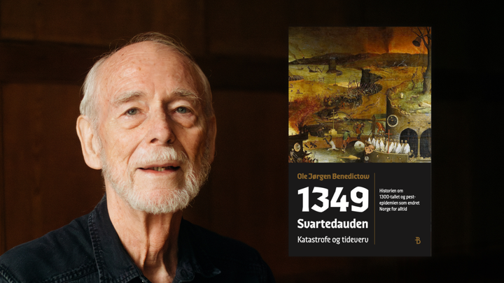 Ole Jørgen Benedictow er aktuell med boken 1349 - Svartedauden - katastrofe og tideverv