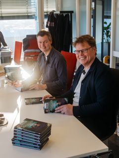 Hans Jørgen Sandnes og Jørn Lier Horst. Foto: Christopher Helberg