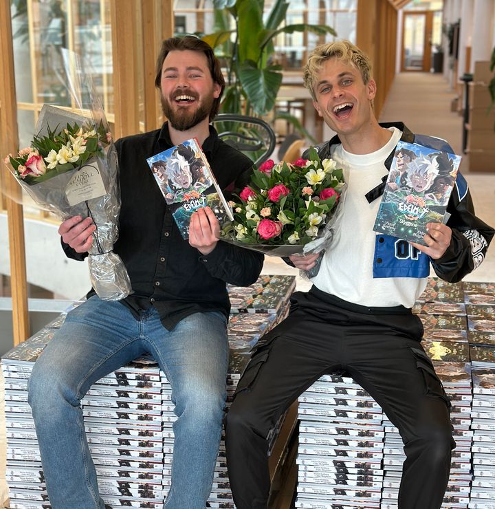 Odin Helgheim (tegner) og Victor Sotberg (forfatter) sin «Edelmot: Skyggene» har lagt på topp på barneboklistene i hele vår, nå selges serien til Tyskland. Sandra Ågotnes Lærum