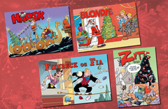 Blondie og Fiinbeck og Fia er to av Norges største julehefter, og kommer i år ut på TNT. Den hardbalne vikingen Hårek får eget julehefte, og en av Frode Øverlis favoritter, Zits, har også en egen utgivelse.