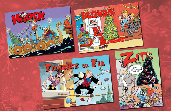 Blondie og Fiinbeck og Fia er to av Norges største julehefter, og kommer i år ut på TNT. Den hardbalne vikingen Hårek får eget julehefte, og en av Frode Øverlis favoritter, Zits, har også en egen utgivelse.