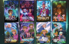 Alle de 8 Nordlys-bøkene i serien. Det er planlagt 10 stk!