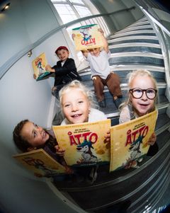 Det er mange barn som gleder seg til Åtto-bøkene. Foto: Christopher Helberg