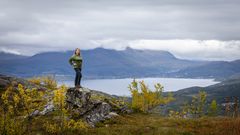 Amanda har forelsket seg i norsk natur. Foto: Kalle Punsvik