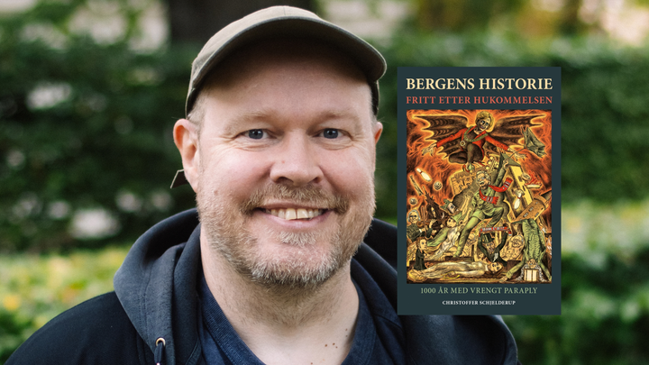 Erkebergenser og stand up-gudfar Christoffer Schjelderup er aktuell med boken «Bergens historie fritt etter hukommelsen»