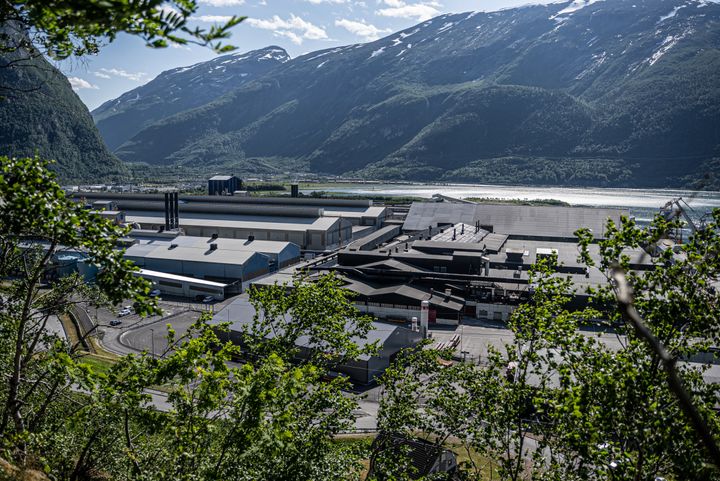 Norsk Hydro sitt anlegg på Sunndalsøra