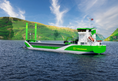 Rederiet K. Sætre planlegger nytt batterielektrisk frakteskip som skal gå langs kysten med korn og gjødsel for Felleskjøpet. Felleskjøpet Agri planlegger ladeanlegg på Vestnes og i Moss.