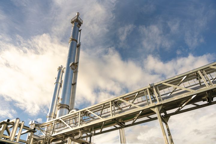 Enova lanserer nå støtteordninger både for karbonfangst og for mottaksterminaler for CO2. Bildet er fra et Enova-støttet karbonfangstanlegg på Rakkestad.