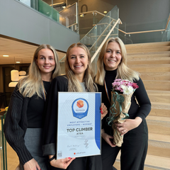 Ingeborg Hovland, kommunikasjonsrådgiver i Atea, Amalie Kolås, rekrutterer i Atea, og Marita Søvik Røskar, kommunikasjonsrådgiver i Ateam, er en del av Employer Branding-teamet.