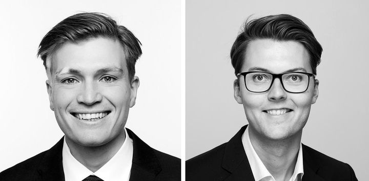 Sven Ole M. Nicolaysen (t.v) og Henrik V. Vedeler er nye partnere ved BCG Oslo.