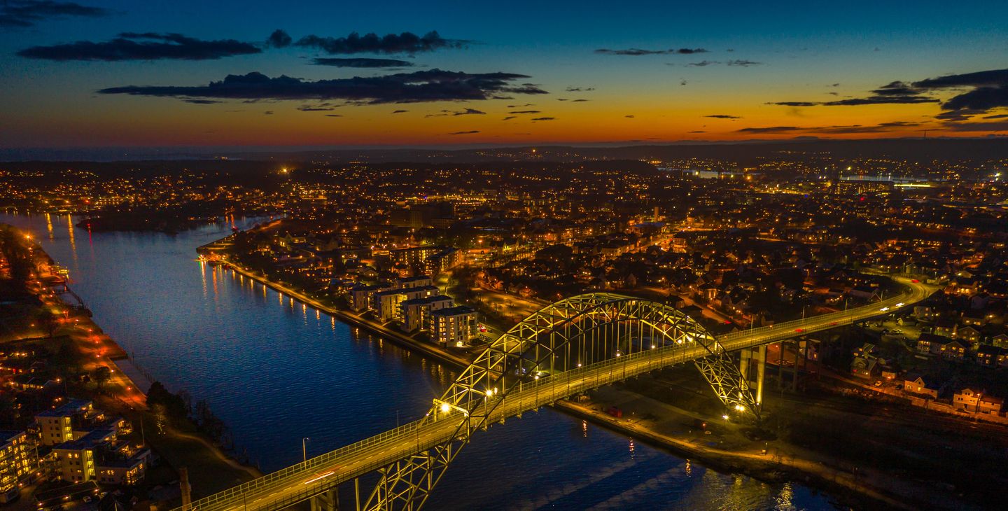 Luftfoto Fredrikstad by. Foto.