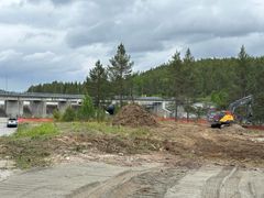 Kraftverk, dam, anleggsområde. Foto.