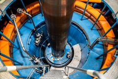 Turbin, kraftverk. Foto.