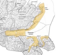 Kartet viser fire prioriterte delområder i Varangerfjorden, markert i gult.