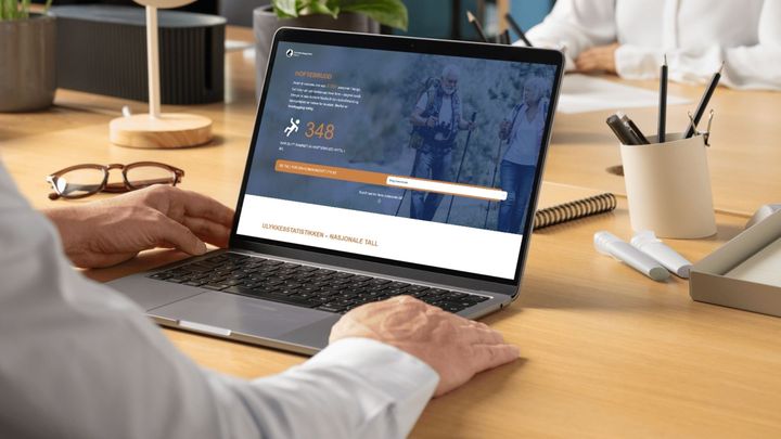 På Fallbarometer.no kan du enkelt finne antall hoftebrudd i alle landets kommuner og fylker.