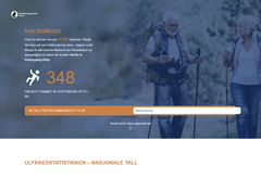 Fallbarometer.no viser hoftebrudd for alle landets kommuner og et estimat for hva det koster kommunen.