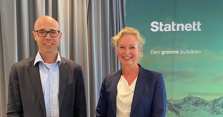 Alf Gilroy, Sopra Steria og Beate Sander Krogstad, konserndirektør for transformasjon og digitalisering i Statnett