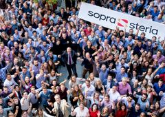 Gruppefoto Sopra Steria med Kjell Rusti