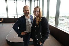 Heikki Eidsvoll Holmås, direktør for strategi, energi og bærekraft og Kathrine Boye Moe, fagansvarlig for bærekraft i Sopra Steria Footprint.