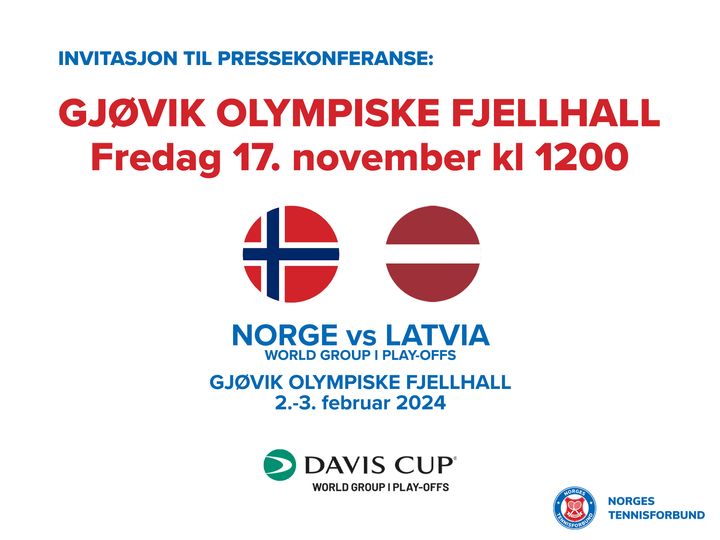 Invitasjon til pressekonferanse i Gjøvik Fjellhall, fredag 17.11.23 kl 1200.