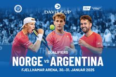 Norge møter Argentina i Davis Cup