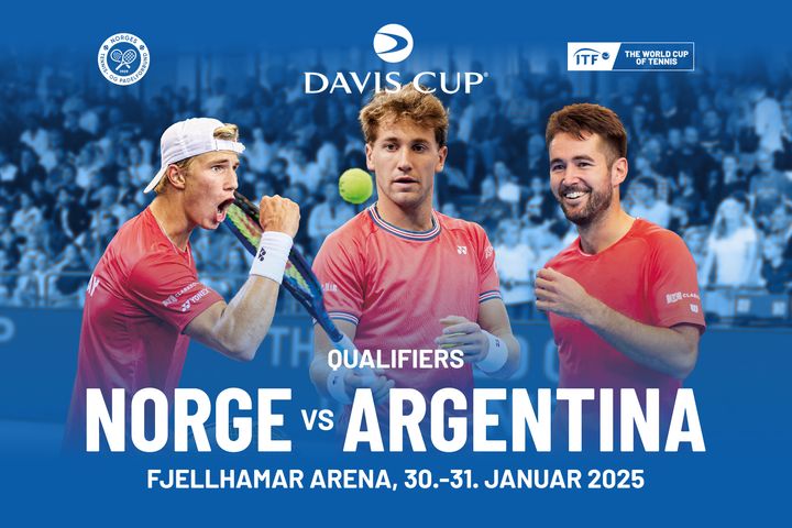 Norge møter Argentina i Davis Cup