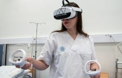 VR GIR PRAKSIS: VR-simulering er anbefalt av Helsedirektoratet og kan gi mengdetrening i situasjoner det ellers kan være vanskelig å trene i realistiske omgivelser.