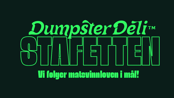 Dumpster Deli-stafetten: Vi følger matsvinnloven i mål!