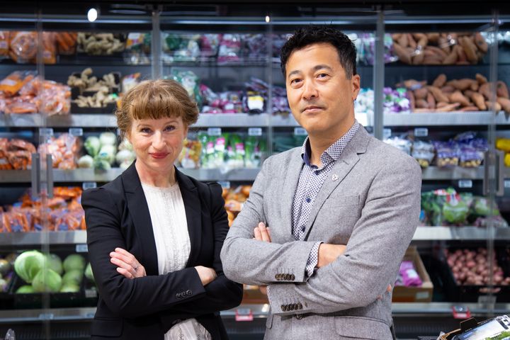 Ledere i Framtiden i våre hender, Tale Hunges sammen med Generalsekretær i LHL, Magne Wang Fredriksen